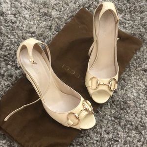 Ivory Gucci Low Wedges